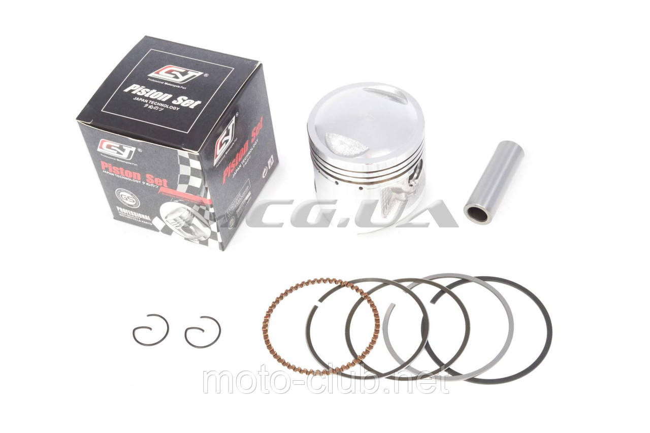 Поршень на мотоцикл із двигуном 4T CB/CG Ø 56,50 mm, p-15 (125/140cc STD, 156/157FMI) "SHENG"
