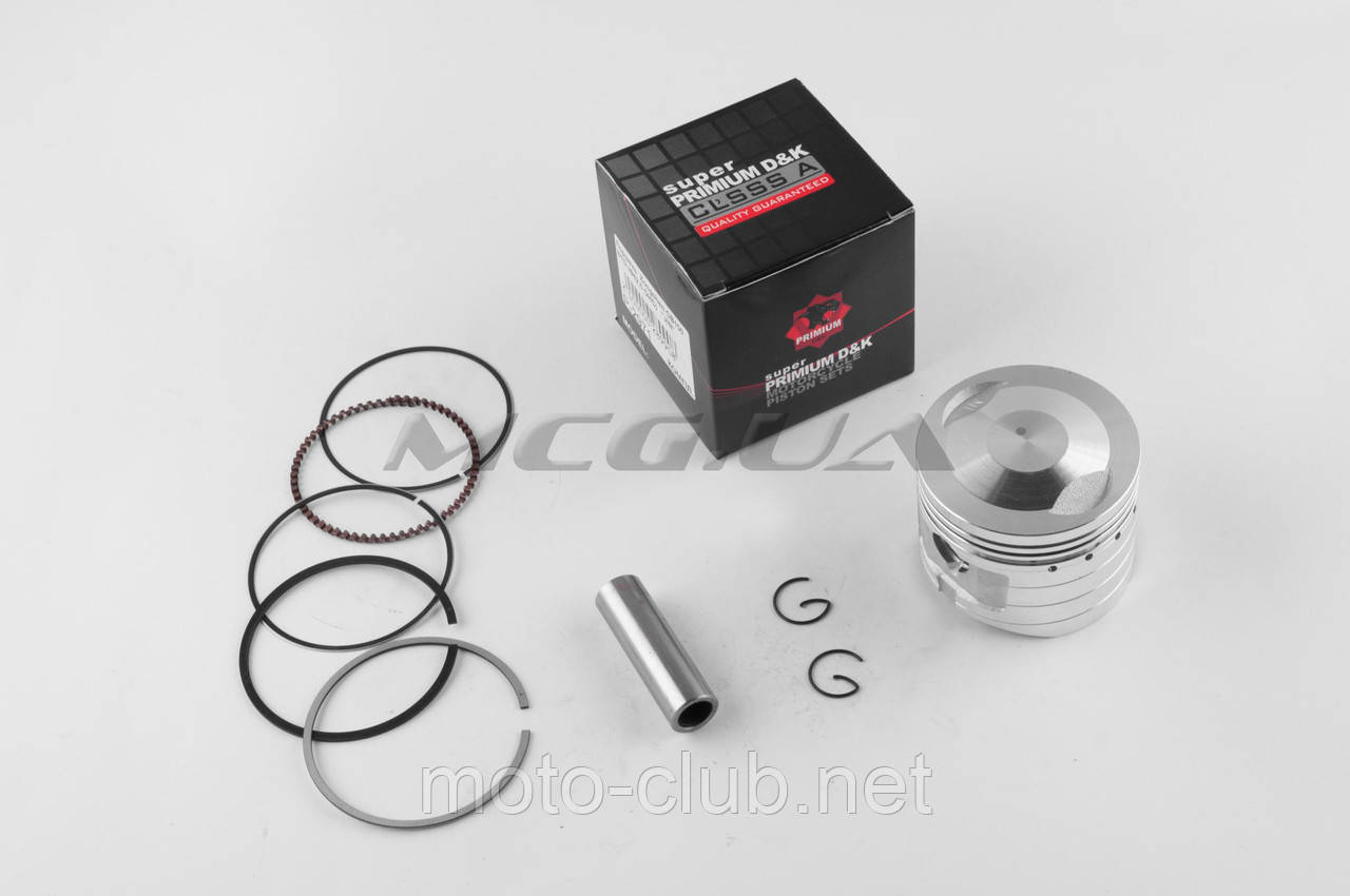 Поршень на мотоцикл с двигателем  4T CB/CG   Ø62,00mm, p-15   (150/175cc STD)   "JIN", фото 1