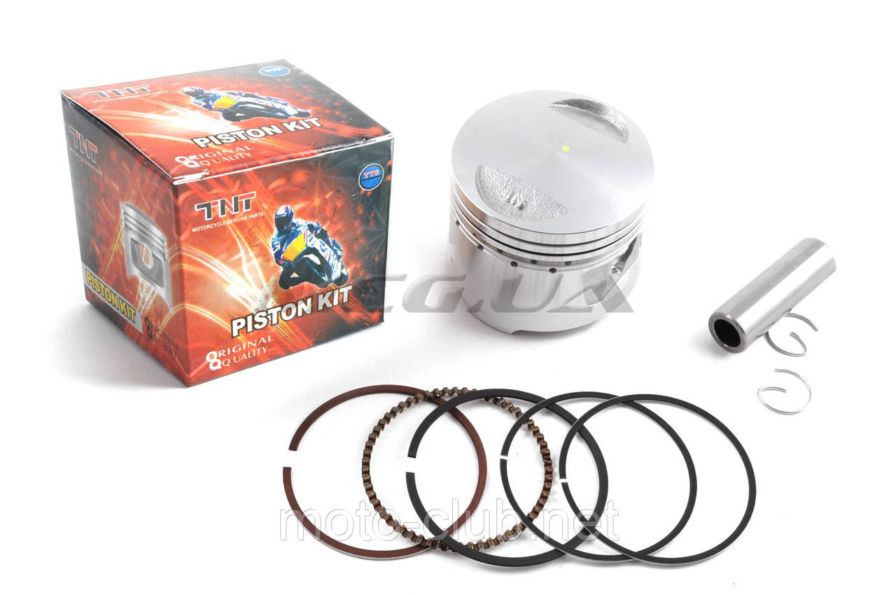 Поршень на мотоцикл із двигуном 4T CB/CG Ø 62,50 mm, p-15 (150/175cc 0,50: 162FMJ, 162FMK) "RED"