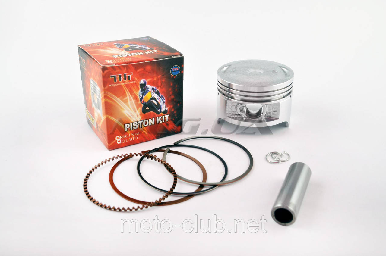 Поршень на мотоцикл із двигуном 4T CB/CG Ø 6,50 mm, p-15 (150/200cc STD) "RED", фото 1