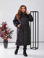 Зимнее тёплое женское пальто с капюшоном Утеплитель: синтепон 250 Размеры 50,52,54,56