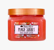 Цукровий скраб з олією ши Tree Hut Peach Sorbet Sugar Scrub 510g