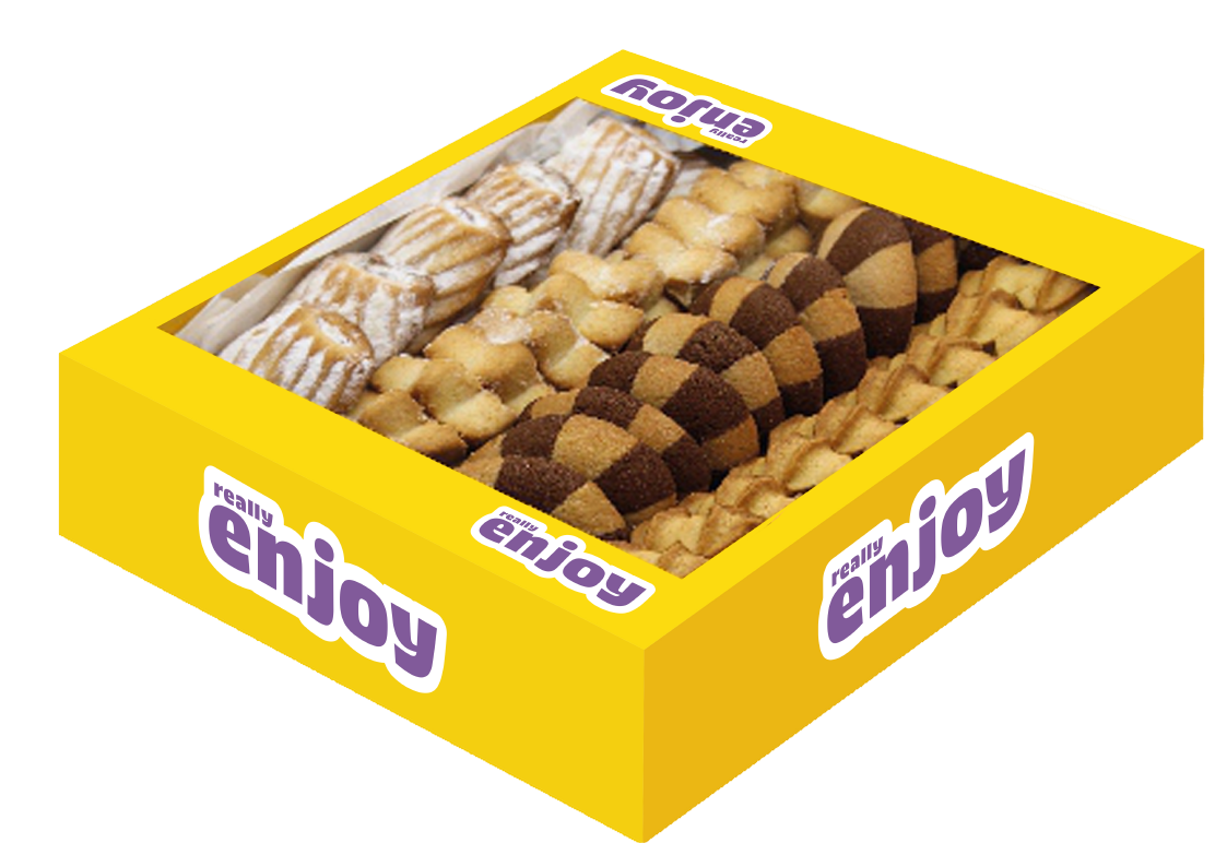 Печиво асорті чотири різні види печива в наборі Set вага упаковки 0,5кг TM Really ENJOY
