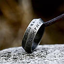 Кільце печатка перстень чоловіче сталеве KOLO 19 з медичної нержавіючої сталі з Рунами, фото 3