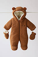Дитячий зимовий хутряний теплий комбінезон MagBaby Teddy 62, 68