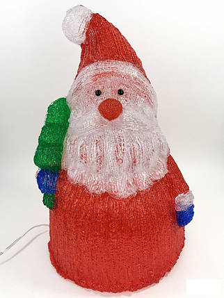 Світний декор "Санта" декор на Новий рік і Різдво 30 см, фото 1