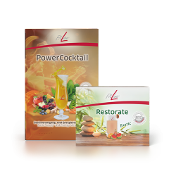 Оптимальний набір FitLine Powercocktail + Restorate екзотик