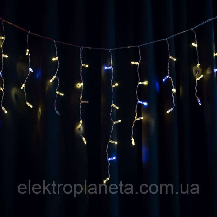 Гірлянда вулична STARLIGHT бахрома теплий/білий Flash 75LED IP44 прозорий 2x0.7м