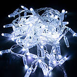 Гірлянда вулична STARLIGHT бахрома білий 75LED IP44 прозорий 2x0.7м, фото 2