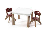 Набор STEP 2: стол и 2 стульчика "KITCHEN TABLE & CHAIRS", 48х64х64 см/50х35х35 см