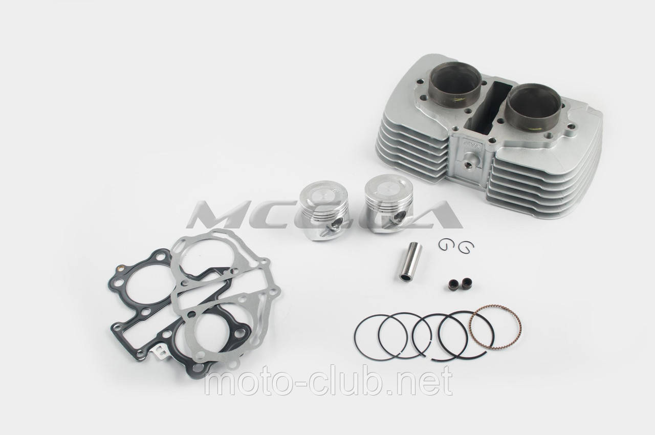 Поршнева (ЦПГ) на мотоцикл із двигуном 4T CB250T (Ø53.0, p-15, h-76, TWIN) "GONGYU", фото 1