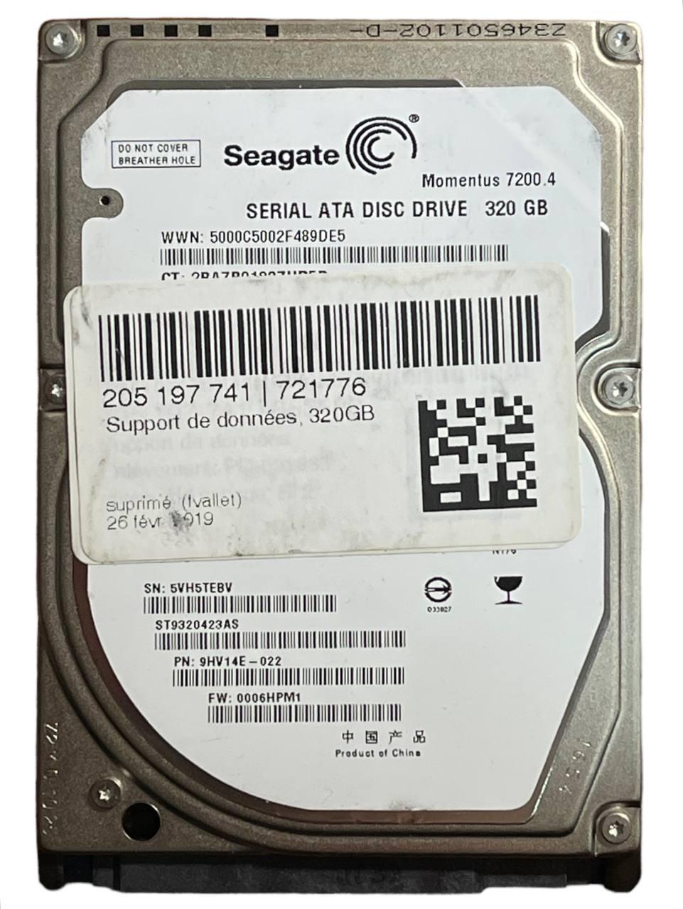 Жорсткий диск 2.5" 320GB Seagate Momentus 7200.4 | ST9320423AS | SATA II