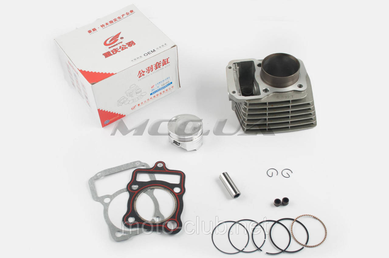 Поршнева (ЦПГ) на мотоцикл із двигуном 4T CG133 (Ø58.5, p-14, h-69) "GONGYU", фото 1