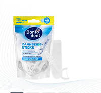 Зубчасті нитки палички Dontodent Zahnseide-Sticks mit Etui, 40 St