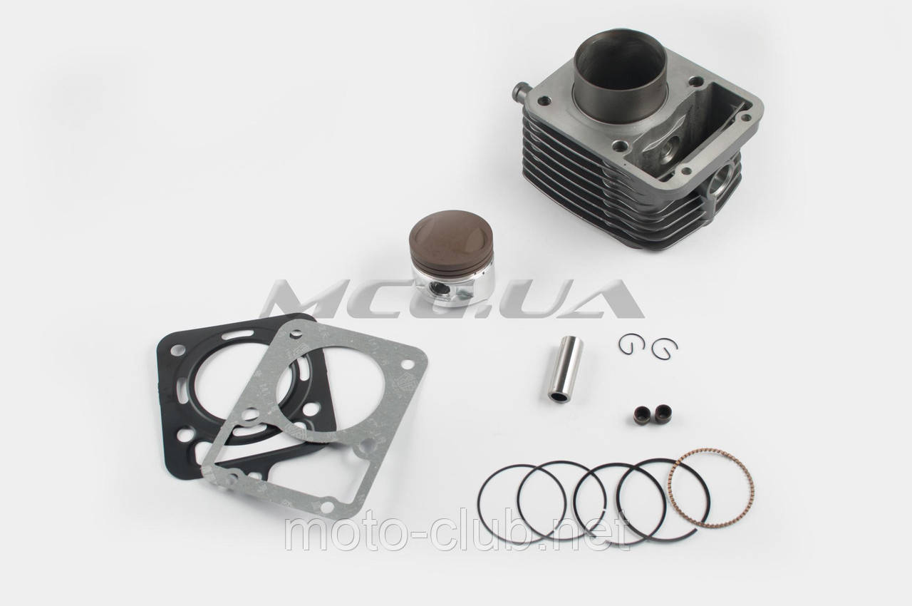 Поршнева (ЦПГ) на мотоцикл із двигуном 4T CG150 (Ø56.5, p-15, h-71.2) "GONGYU" (водне охолодження, з ребрами), фото 1