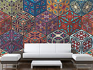 3d самоклеюча плівка Oracal "Куби", готові фотошпалери для дому, фото 2