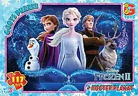 Детские пазлы из серии "Frozen" на 117 элементов + постер | G-Toys (FR 056)