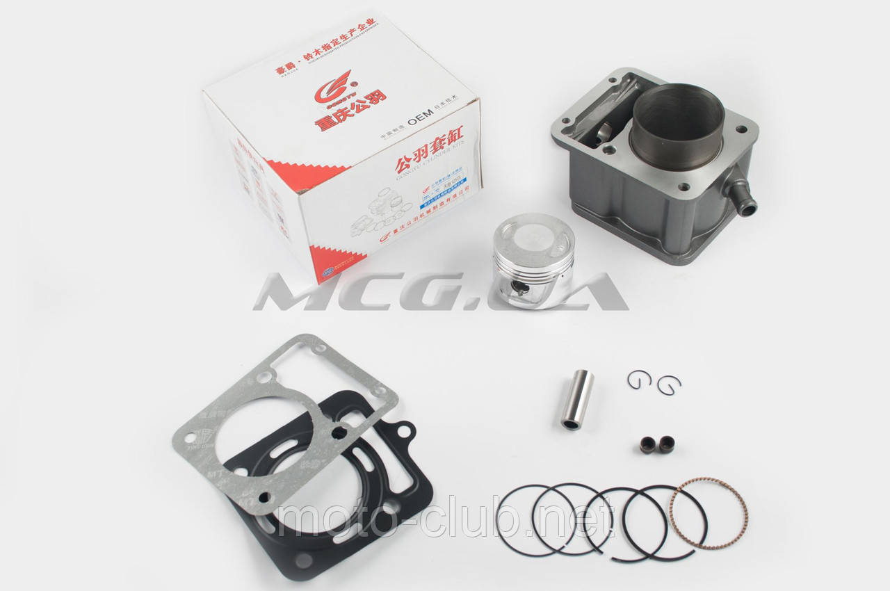 Поршнева (ЦПГ) на мотоцикл із двигуном 4T CG175 (Ø62.0, p-15, h-72.4) "GONGYU" (водне охолодження), фото 1
