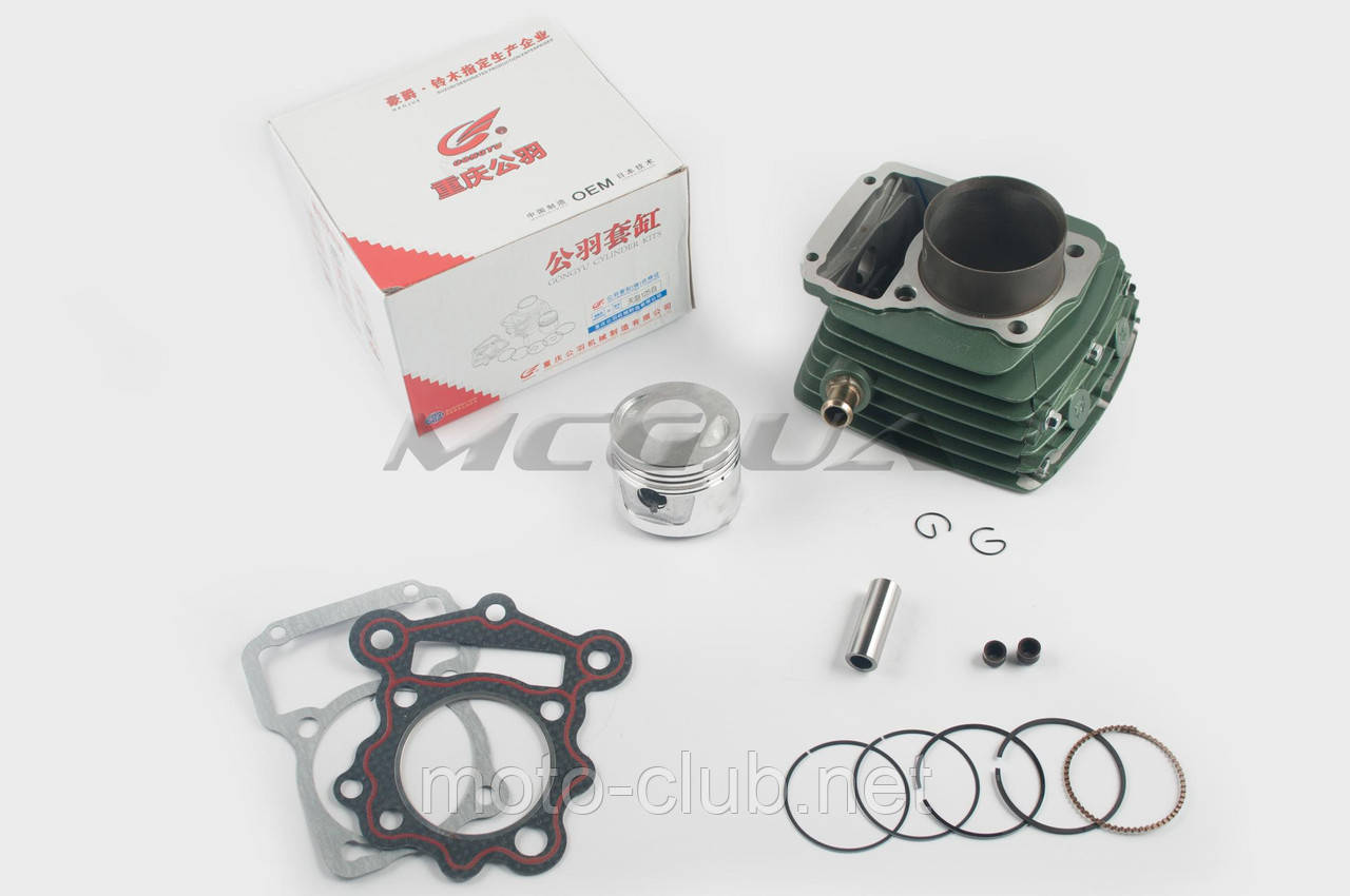 Поршнева (ЦПГ) на мотоцикл із двигуном 4T CG175 (Ø62.0, p-15, h-74.5) "GONGYU" (повітряно-оливне охолодження, #0002), фото 1