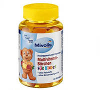 Вітаміни для дітей Mivolis Multivitamin-Bärchen für Kinder, 60 St