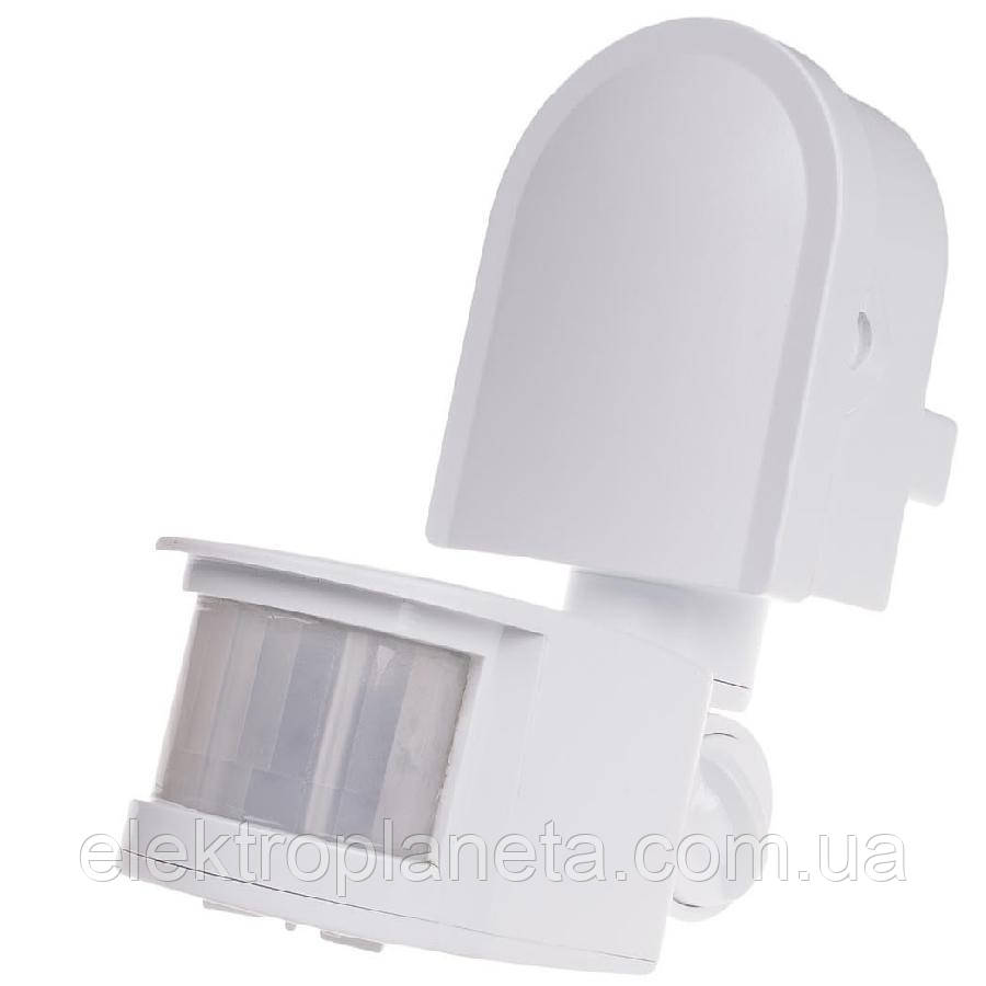 Датчик руху настінний ЄВРОСВЕТ SW-01 180 градусів Білий, фото 1