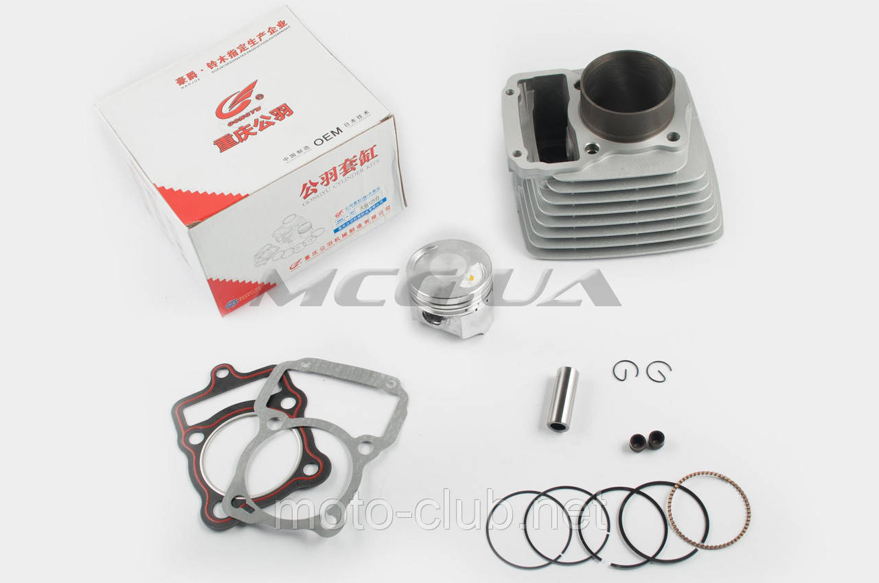 Поршнева (ЦПГ) на мотоцикл із двигуном 4T CG180 (Ø59.6, p-15, h-79) "GONGYU" , фото 1
