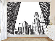 Самоклеюча плівка Oracal 3д на стіну "Намальоване місто", фото шпалери красиві в зал, фото 4