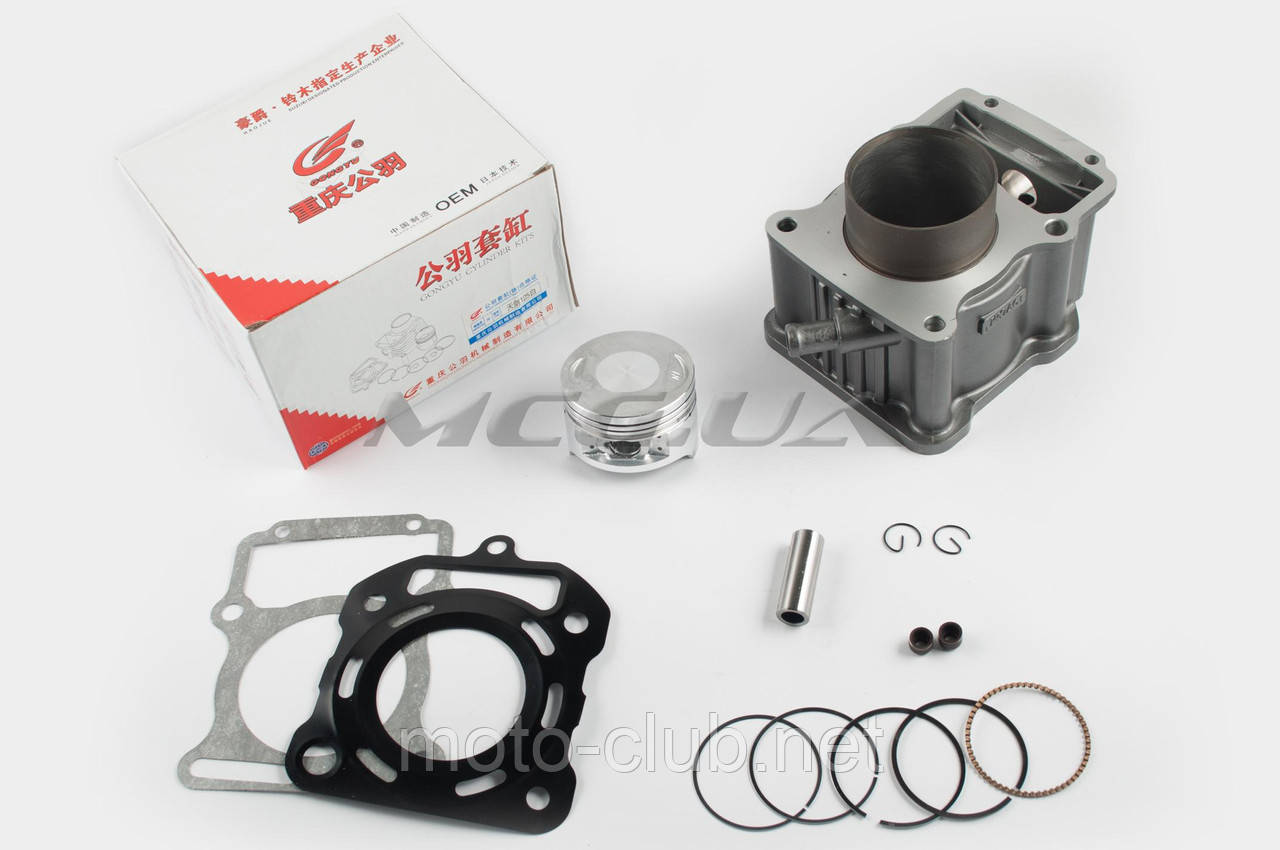 Поршнева (ЦПГ) на мотоцикл із двигуном 4T CG200 (Ø63.5, p-15, h-76) "GONGYU" (водяне охолодження), фото 1