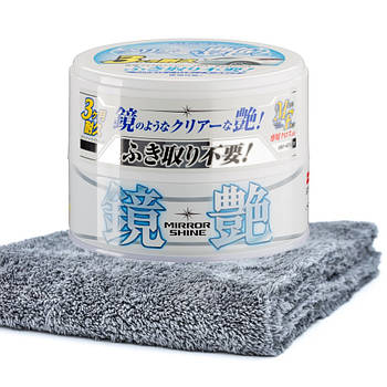 Набір для нанесення воску Soft99 Mirror Shine Light + Мікрофібра