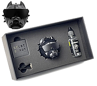 Багаторазовий автомобільний ароматизатор на решітку Пітбуль чорний (Подарункова упаковка)