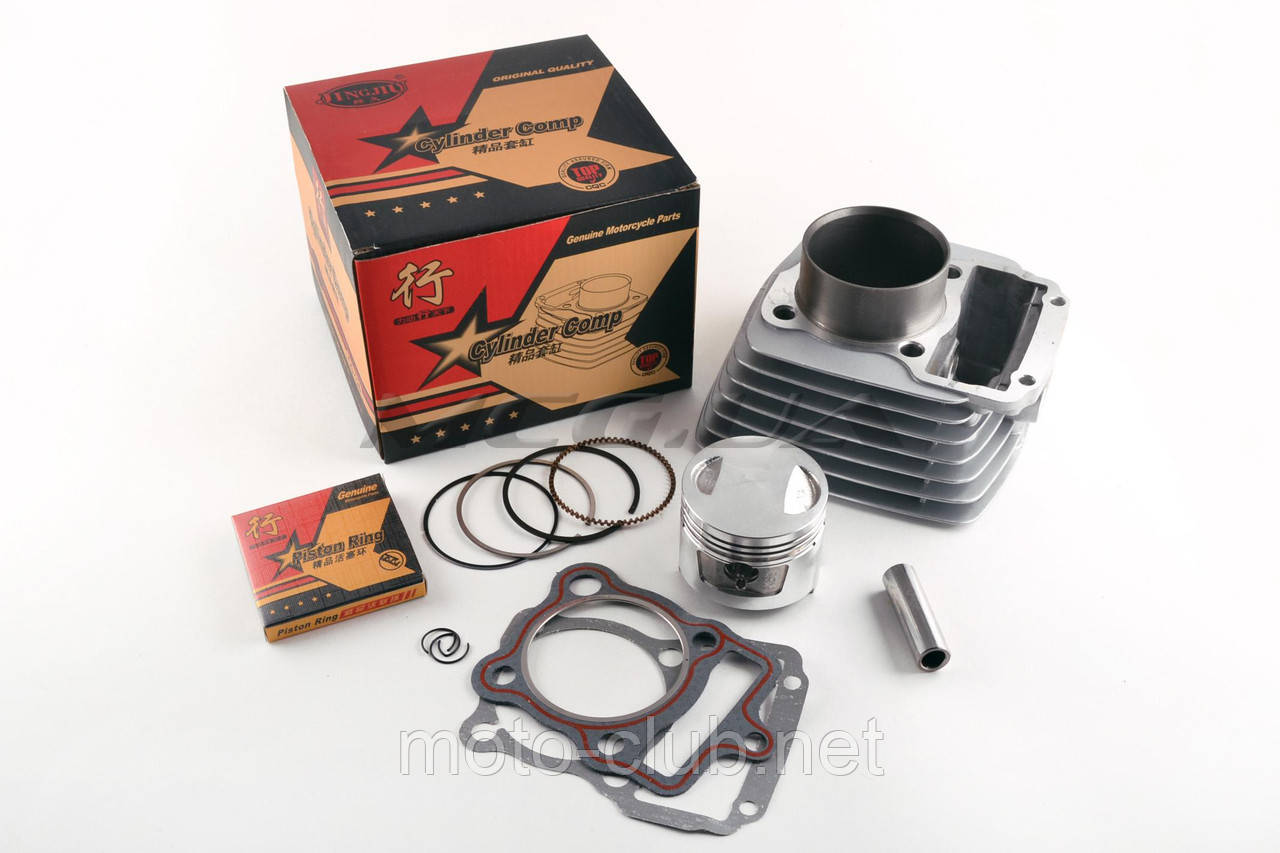 Поршнева (ЦПГ) на мотоцикл із двигуном 4T CG200 (Ø63.5,p-15) "JIN", фото 1