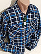 Чоловічі сорочки батал велетень Hetai vd-0012 сорочка картата зимова, теплі чоловічі сорочки в клітинку 6XL, фото 8