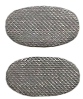 Сітка захисна 6.6x3.6 мм пилозахисний фільтр навушників і гарнітур овальна сталева срібляста