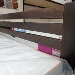 Двоспальне ліжко Меблі-Сервіс Алекс 140х200 см з ламелями дерев'яна в кольорі горіх, фото 2