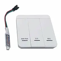 Радио контроллер LT 12-24V (3 кнопки) для адресной ленты smart RUN RF 073103