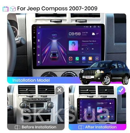 Junsun 4G Android магнітола для Jeep Compass Dodge Caliber MK Patriot