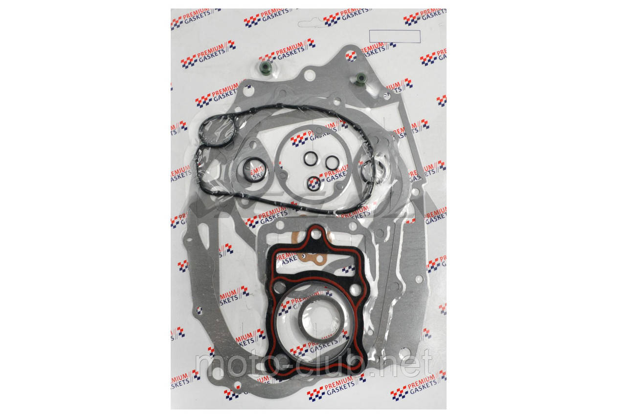 Прокладки двигуна (набір) на мотоцикл із двигуном 4T CG250 (повний) "PREMIUM GASKETS", фото 1