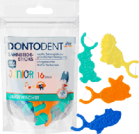 Зубочистки палички для дітей DONTODENT Zahnseide-Sticks Junior, 16 St