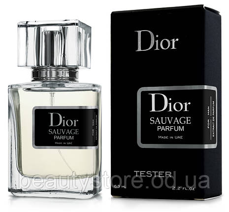 Тестер чоловічий Christian Dior Sauvage Parfum, 63 мл., фото 2