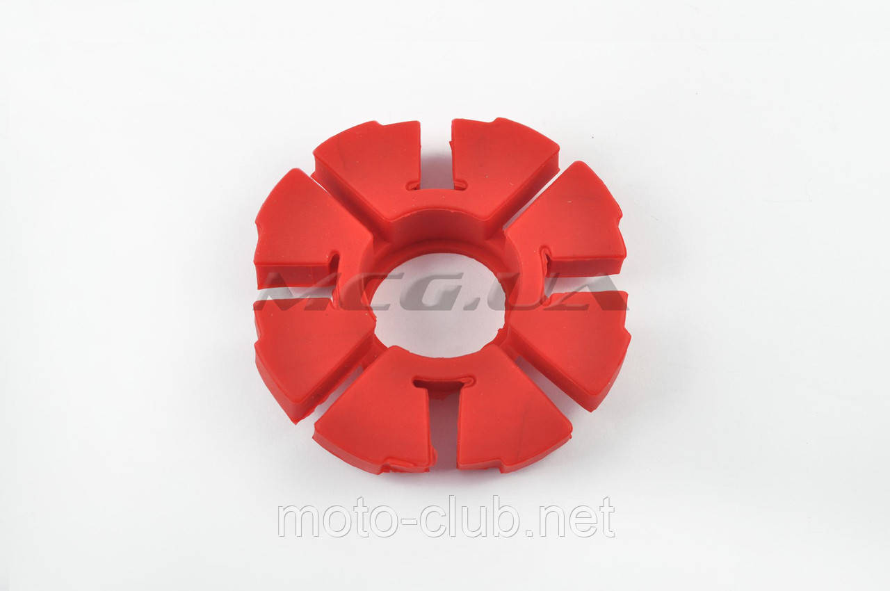 Гумка демпферна на мотоцикл Suzuki AX100 "MZK" (червона, еластична), фото 1