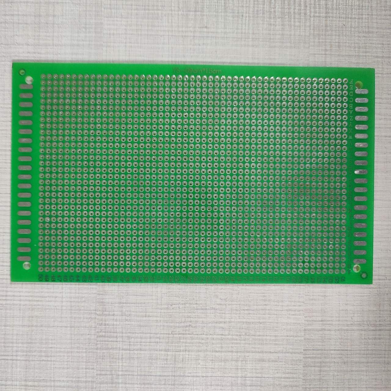 Макетна плата 90х150мм луджена, друга сторона з розміткою