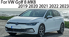 Накладки на дзеркала VW (Фольцваген) Golf (Mk8) 2020-… - Сріблястий "Полірований Алюміній", фото 3