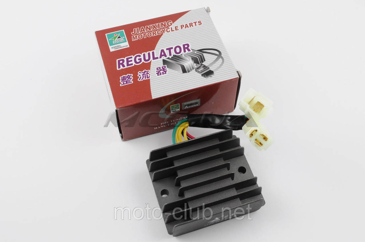 Реле заряджання на мотоцикл Viper (Zongshen), Lifan 200 (3+3 дроти) "JIANXING", фото 1