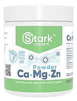 Комплекс мінералів Stark Pharm - Calcium Magnesium & Zinc Powder (260 грамів)