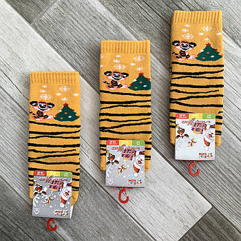 Шкарпетки дитячі бавовна махрові Star Kids, арт. 772, розмір 18-20, гірчичні, 079