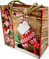 Пакет подарунковий №ML-3 Новий рік(10) 16х16,5см;16х11см