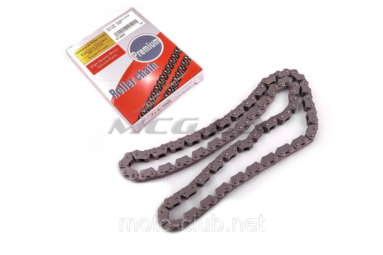 Ланцюг ГРМ на мотоцикл із двигуном 4T CB150 (3x4-100L) "RCP", фото 1
