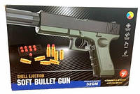Игрушечный пистолет Glock 19 с мягкими пулями