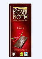 MOSER ROTH Edel-(Zart-)Bitter-Chocolade Chili, in Edel-Zartbitter-Chocolade 125g