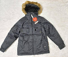 Тепла куртка-пуховик для хлопчика Norway 13-14 років Чорний (hub_alqnis)